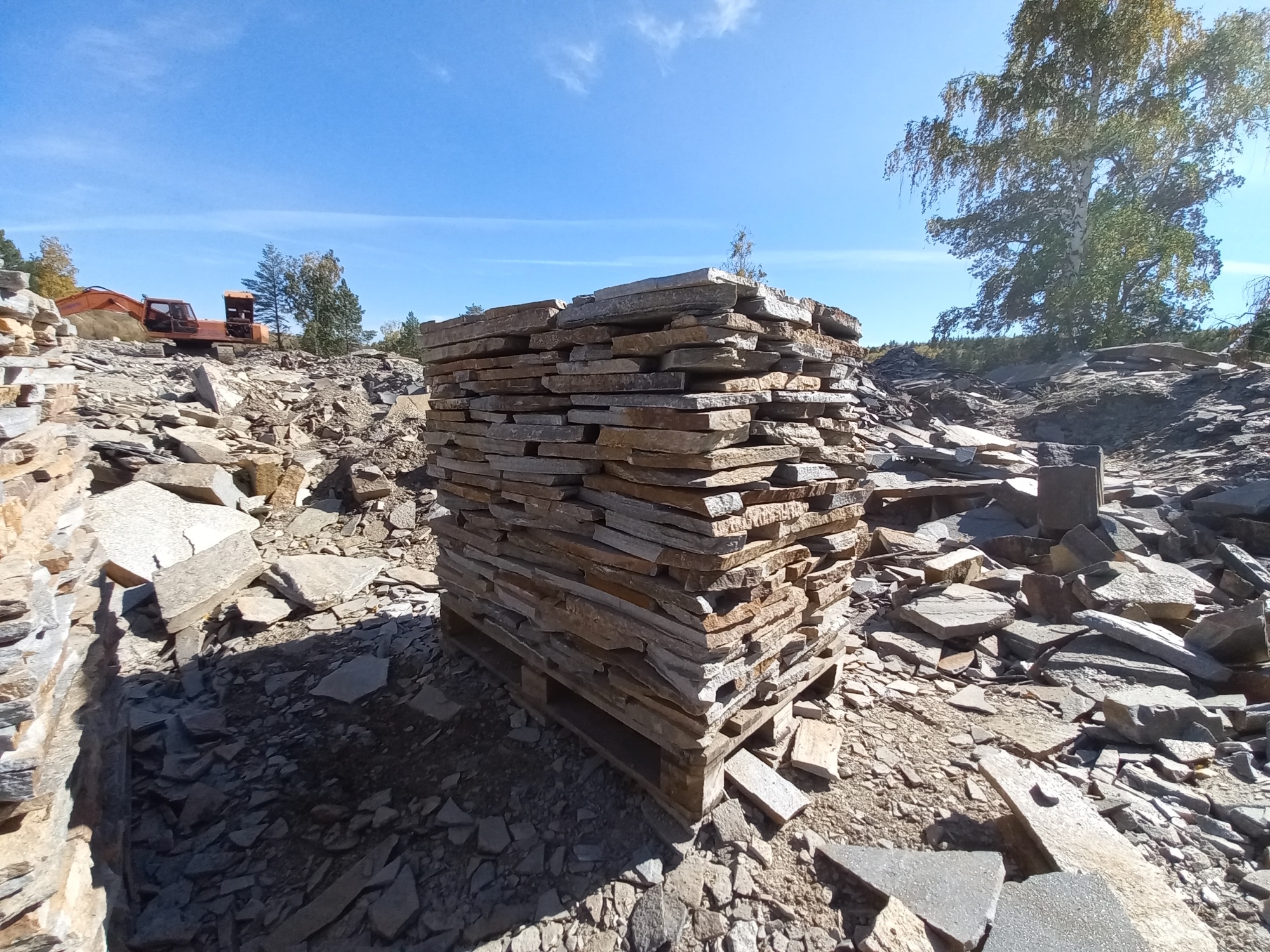 Плитняк златолит серебристый для мощения на бетон купить в Балашихе