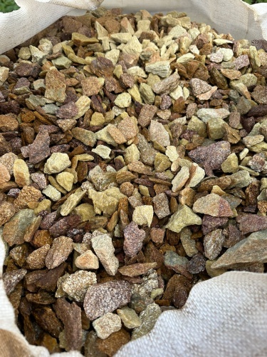 Златолит персиковый декоративная каменная крошка купить в Балашихе