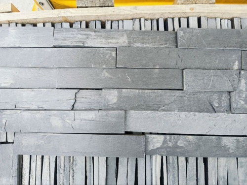 Плитка чёрная из натурального камня фасадная 30 см * 5 см, толщина 7 мм -30 мм купить в Балашихе