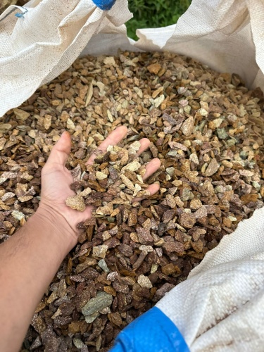 Златолит персиковый декоративная каменная крошка купить в Балашихе